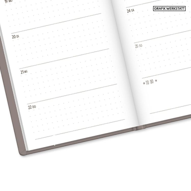 Produktbild: Terminplaner Lederlook 2027 Taupe