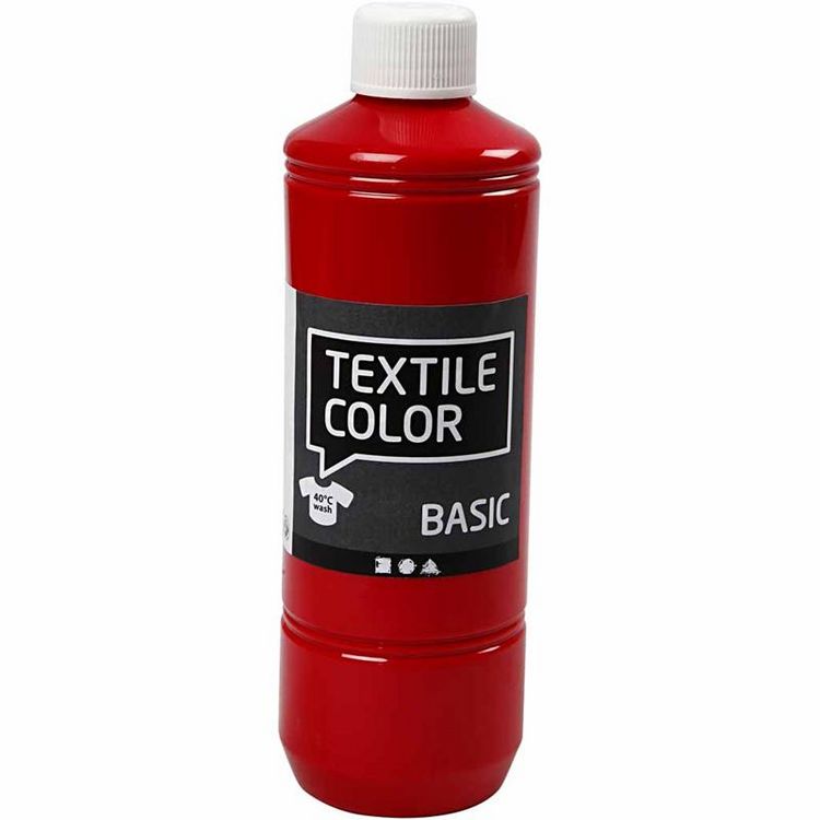 Produktbild: Creativ Company Textilfarbe, Rot, 500 ml, 1 Flasche