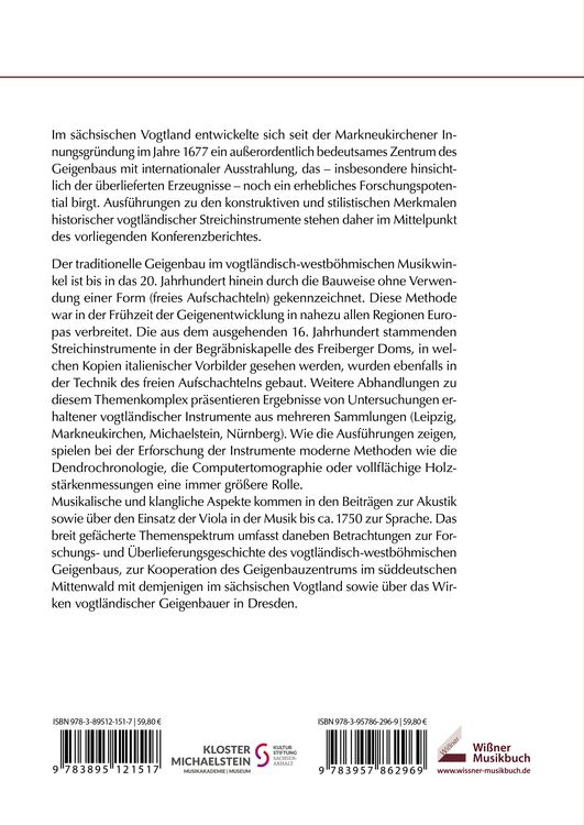Produktbild: Der Streichinstrumentenbau im s&auml;chsischen Vogtland