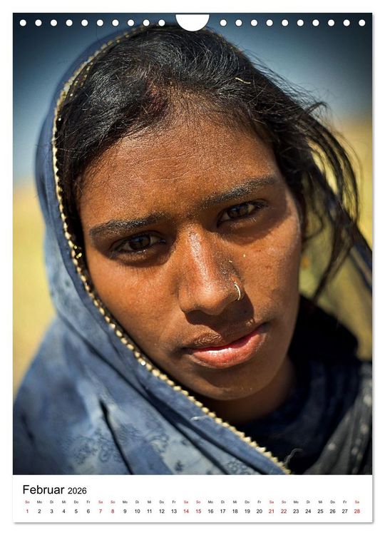 Produktbild: Portraits - Nordindien (Wandkalender 2026 DIN A4 hoch), CALVENDO Monatskalender