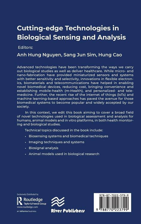 Produktbild: Cutting-edge Technologies in Biological Sensing and Analysis