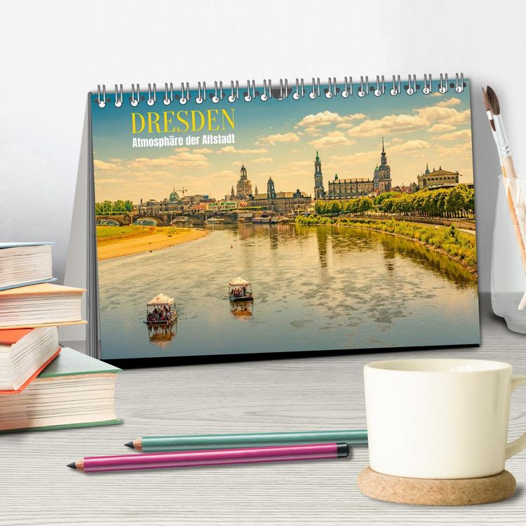 Produktbild: Dresden, Atmosph&auml;re der Altstadt (Tischkalender 2026 DIN A5 quer), CALVENDO Monatskalender