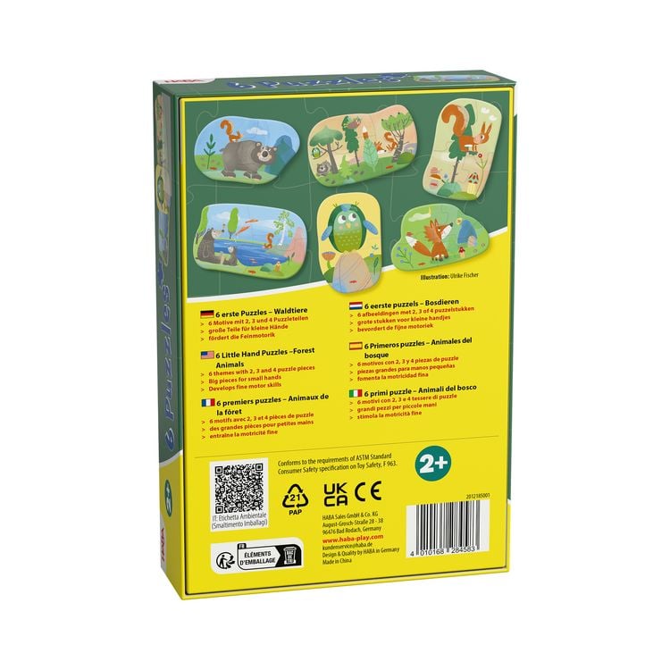 Produktbild: 6 erste Puzzles - Waldtiere
