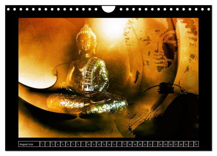 Produktbild: Buddha - Harmonie und Entspannung (Wandkalender 2026 DIN A4 quer), CALVENDO Monatskalender
