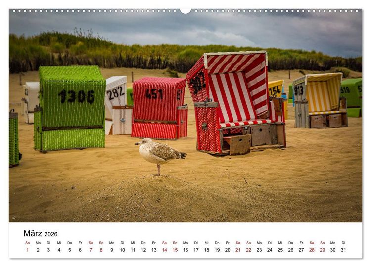Produktbild: Langeoog &ndash; Ein Herbst auf der Insel des Lebens (Wandkalender 2026 DIN A2 quer), CALVENDO Monatskalender