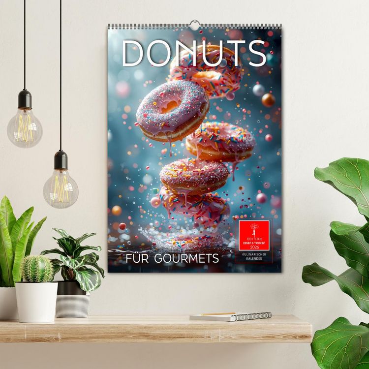 Produktbild: Donuts f&uuml;r Gourmets (Wandkalender 2026 DIN A2 hoch), CALVENDO Monatskalender