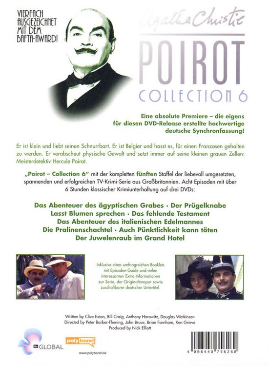 Produktbild: Agatha Christie - Poirot Collection 6 [3 DVDs]