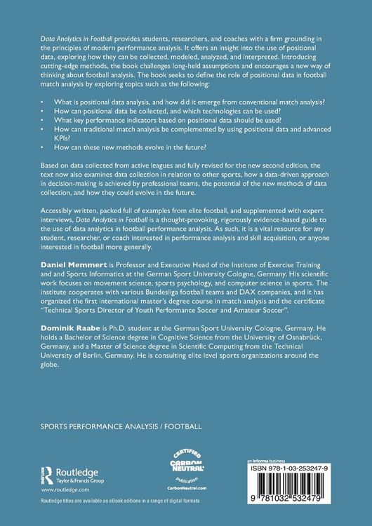 Produktbild: Data Analytics in Football