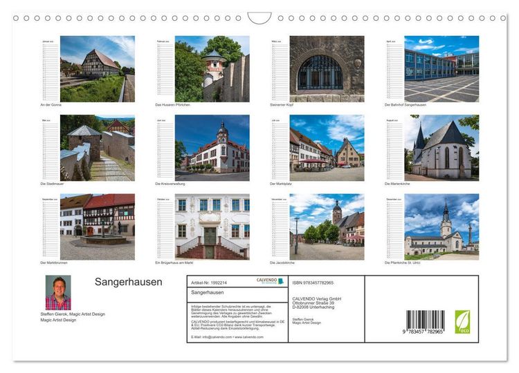 Produktbild: Sangerhausen (Wandkalender 2026 DIN A3 quer), CALVENDO Monatskalender