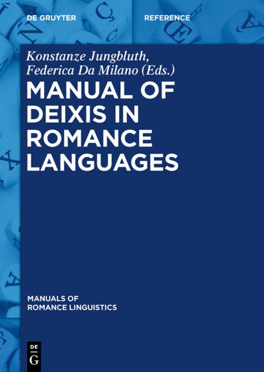 Produktbild: Manual of Deixis in Romance Languages