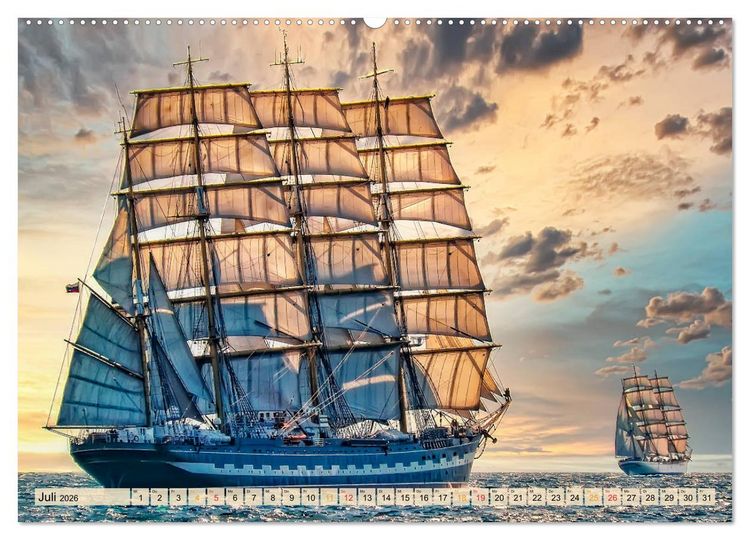 Produktbild: Maritime Welten (hochwertiger Premium Wandkalender 2026 DIN A2 quer), Kunstdruck in Hochglanz