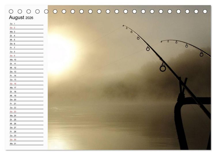Produktbild: Faszination Angeln und Fischen (Tischkalender 2026 DIN A5 quer), CALVENDO Monatskalender