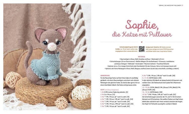 Produktbild: S&uuml;&szlig;e Pf&ouml;tchen &ndash; Hunde und Katzen als Amigurumis h&auml;keln