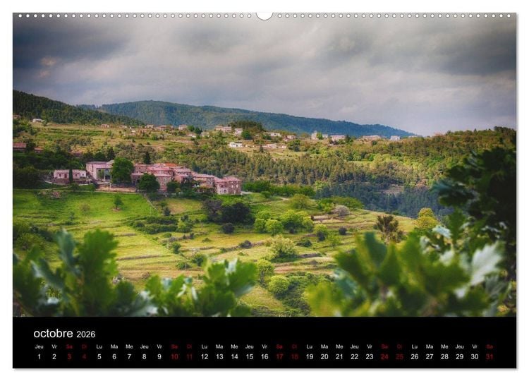Produktbild: Horizons ard&eacute;chois (Calendrier mural 2026 DIN A2 vertical) calendrier de bureau