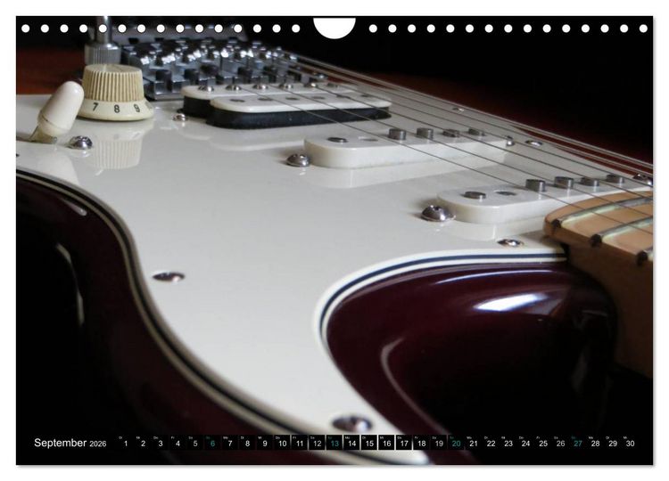 Produktbild: KULT GITARRE - Richie Sambora Stratocaster (Wandkalender 2026 DIN A4 quer), CALVENDO Monatskalender
