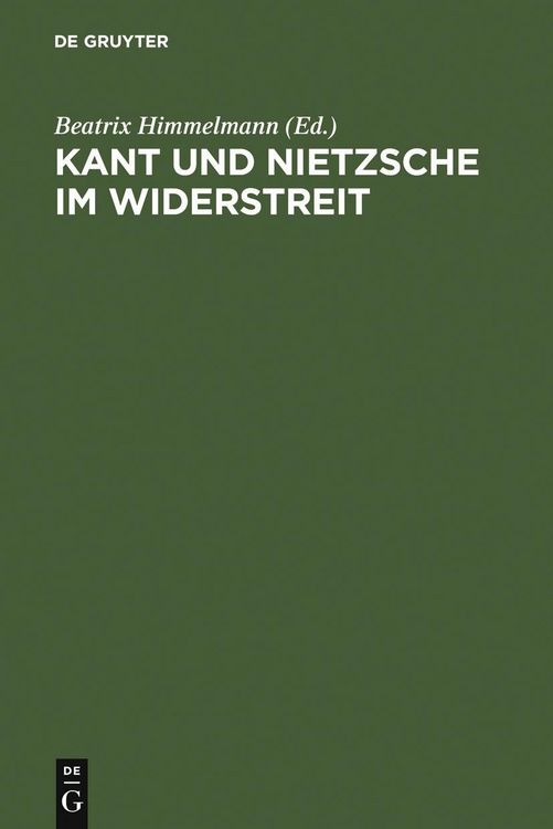 Produktbild: Kant und Nietzsche im Widerstreit