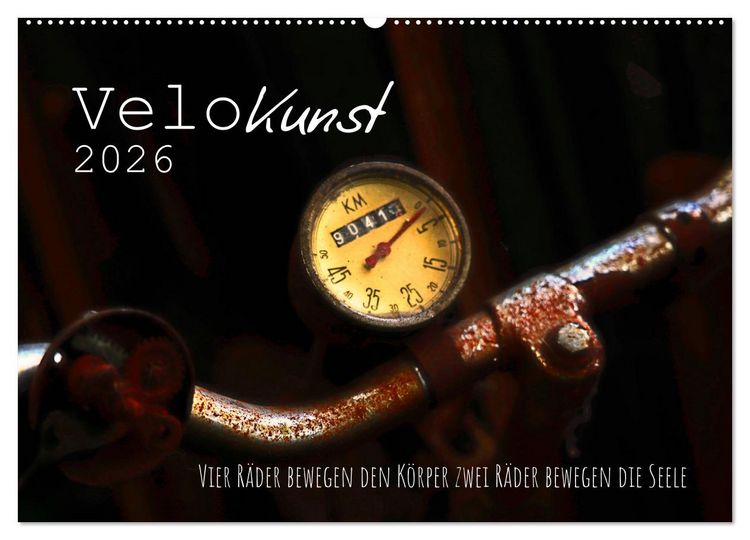 Produktbild: Velo Kunst (Wandkalender 2026 DIN A2 quer), CALVENDO Monatskalender