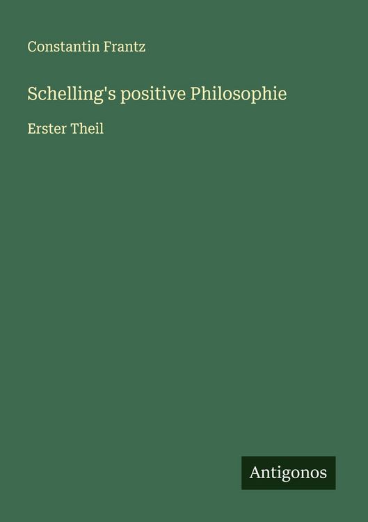 Produktbild: Schelling's positive Philosophie