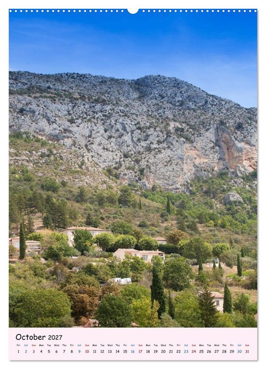 Produktbild: Provence &ndash; Scenic Villages of France (Wall Calendar 2027 DIN A2 portrait), CALVENDO 12 Month Wall Calendar