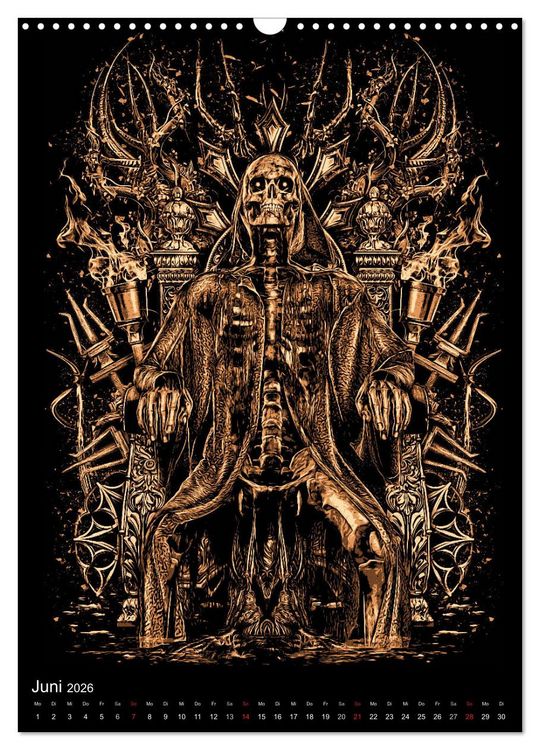 Produktbild: BLOODBOY/FEAR ILLUSTRATION (Wandkalender 2026 DIN A3 hoch), CALVENDO Monatskalender