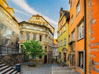 Produktbild: CALVENDO Puzzle Haalstra&szlig;e Ecke obere Herrngasse | 1000 Teile Lege-Gr&ouml;&szlig;e 64x48cm Foto-Puzzle f&uuml;r gl&uuml;ckliche Stunden
