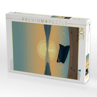 Produktbild: CALVENDO Puzzle Ruhe auf dem offenen Wasser | 1000 Teile Lege-Gr&ouml;&szlig;e 64x48cm Foto-Puzzle f&uuml;r gl&uuml;ckliche Stunden