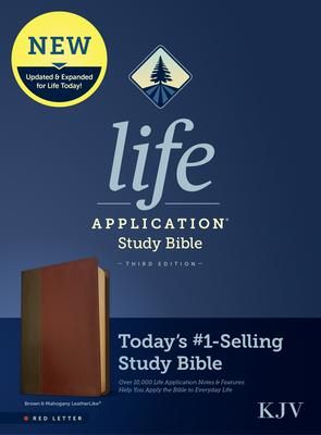Produktbild: KJV Life Application Study Bible, Third Edition (Leatherlike, Brown/Mahogany, Red Letter)