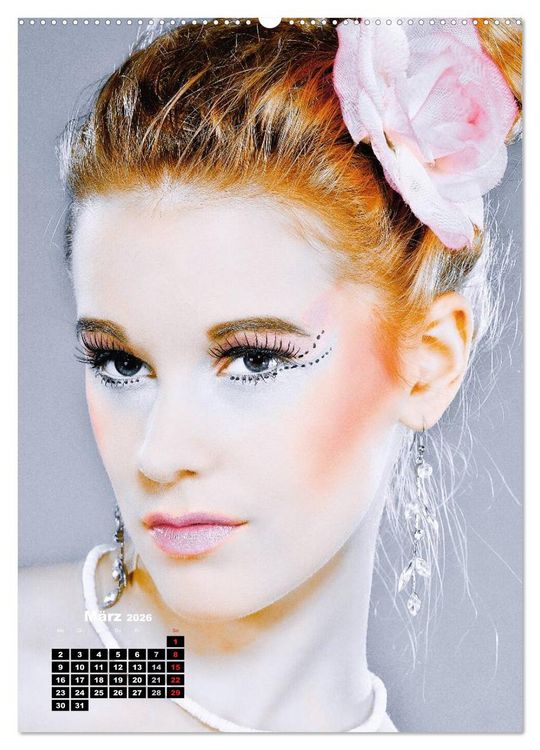 Produktbild: Extrem Make-Up Portraits (Wandkalender 2026 DIN A2 hoch), CALVENDO Monatskalender