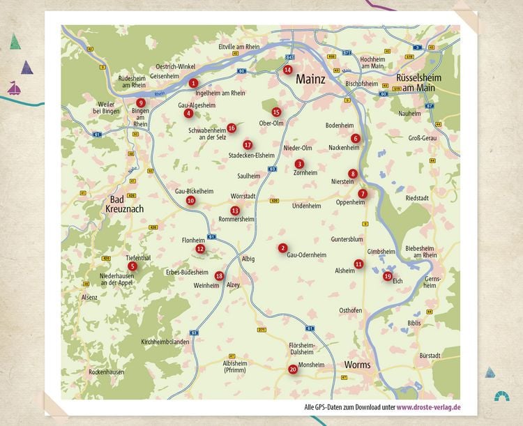 Produktbild: Rheinhessen. Wanderungen f&uuml;r die Seele