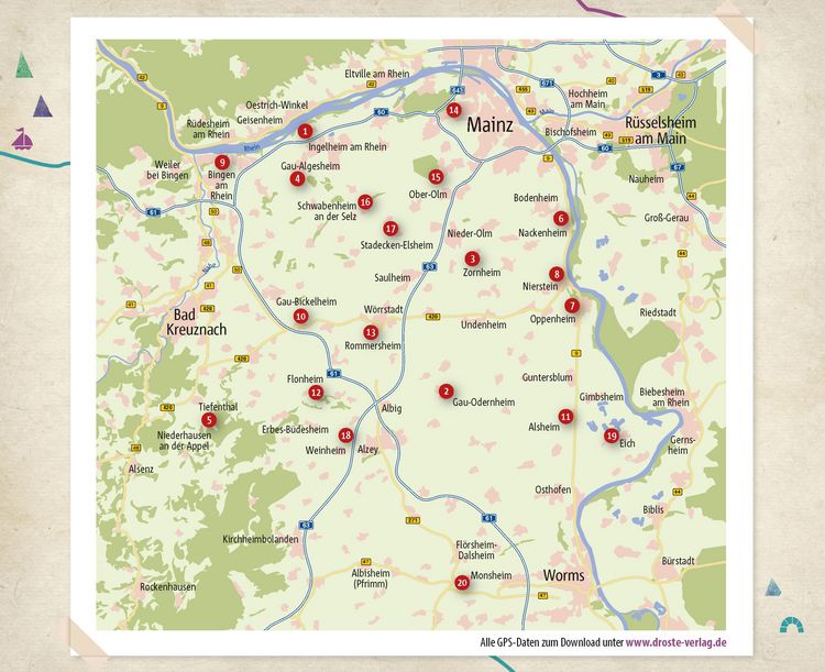 Produktbild: Rheinhessen. Wanderungen f&uuml;r die Seele