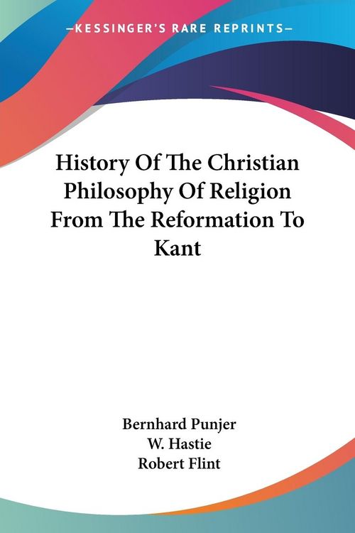 Produktbild: Punjer, B: History Of The Christian Philosophy Of Religion F