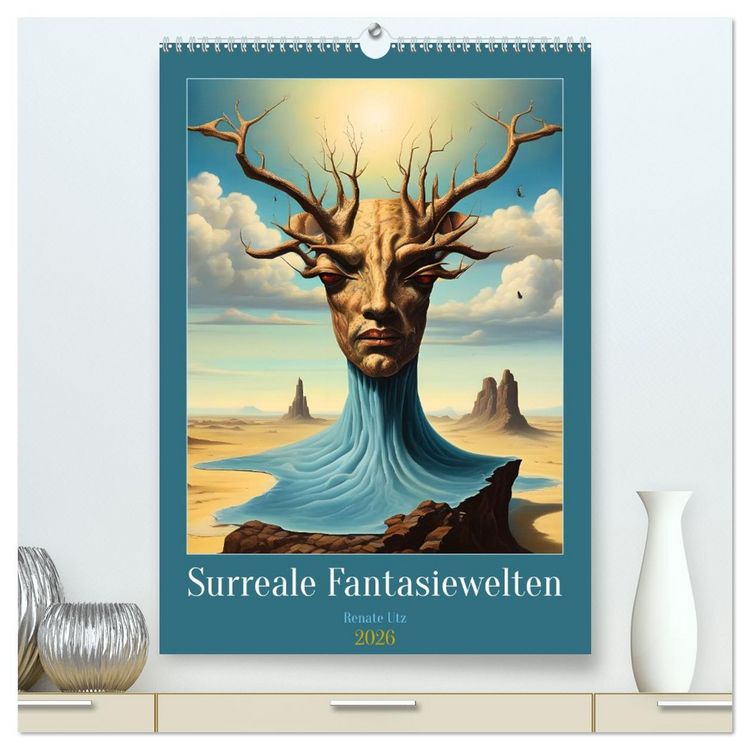 Produktbild: Surreale Fantasiewelten (hochwertiger Premium Wandkalender 2026 DIN A2 hoch), Kunstdruck in Hochglanz