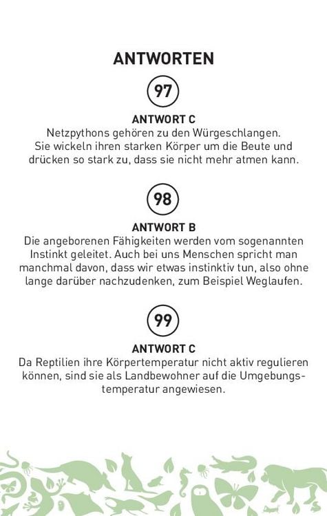 Produktbild: Das gro&szlig;e Tier-Quiz I ab 10 Jahren
