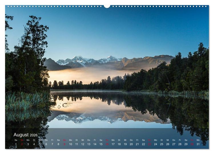 Produktbild: Neuseeland - Traumhafte Landschaften am anderen Ende der Welt (hochwertiger Premium Wandkalender 2026 DIN A2 quer), Kunstdruck in Hochglanz