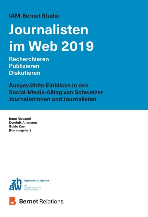 Produktbild: IAM-Bernet Studie Journalisten im Web 2019
