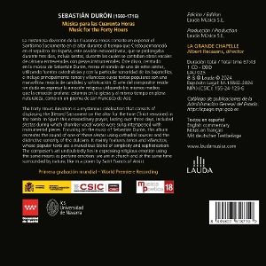 Produktbild: Sebasti&nbsp;n Dur&cent;n. M&pound;sica para las Cuarenta Horas