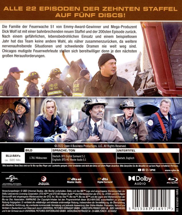 Produktbild: Chicago Fire - Staffel 10 [5 BRs]