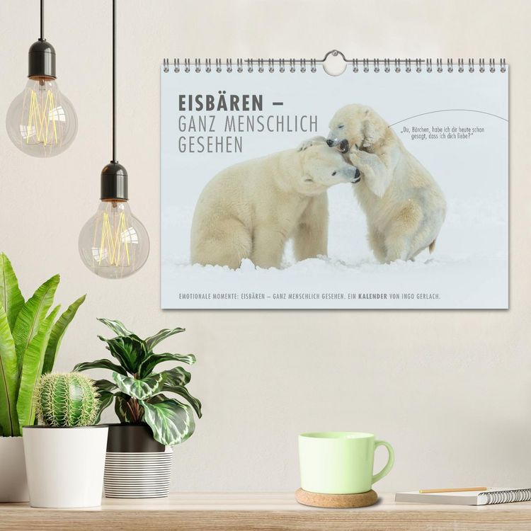 Produktbild: Emotionale Momente: Eisb&auml;ren - ganz menschlich gesehen. (Wandkalender 2026 DIN A4 quer), CALVENDO Monatskalender