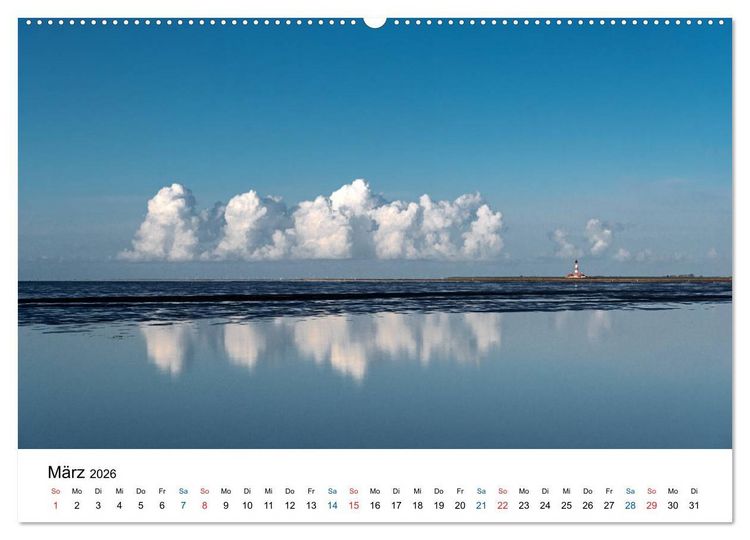 Produktbild: Lichtstimmungen in Sankt Peter-Ording (Wandkalender 2026 DIN A2 quer), CALVENDO Monatskalender