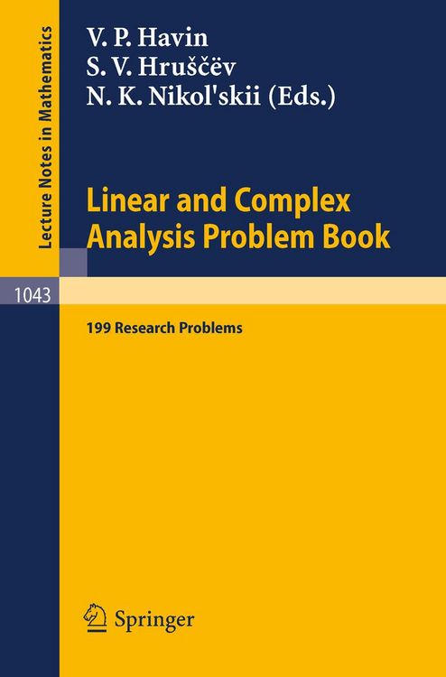 Produktbild: Linear und Complex Analysis Problem Book