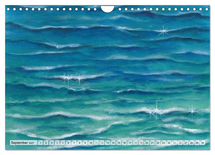 Produktbild: Komm mit ans Meer &ndash; Aquarelle (Wandkalender 2027 DIN A4 quer), CALVENDO Monatskalender