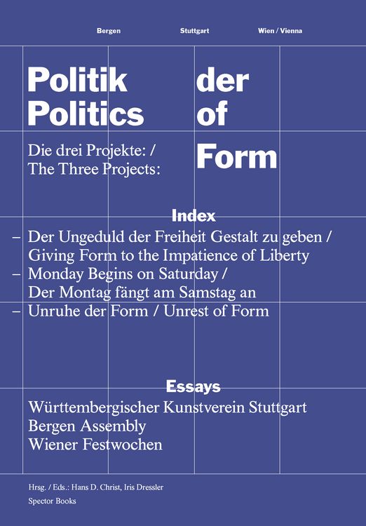 Produktbild: Politik der Form / Politics of Form