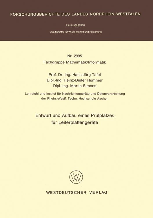 Produktbild: Entwurf und Aufbau eines Pr&uuml;fplatzes f&uuml;r Leiterplattenger&auml;te