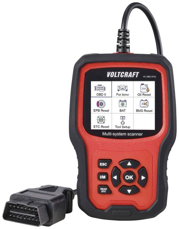 Produktbild: VOLTCRAFT VC-OBD-9710 OBD II Diagnosetool VC-14616100