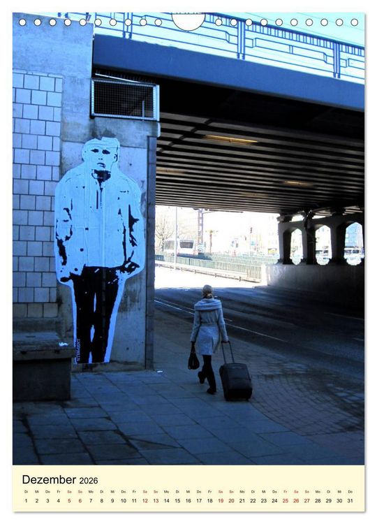 Produktbild: Hamburg StreetArt (Wandkalender 2026 DIN A4 hoch), CALVENDO Monatskalender
