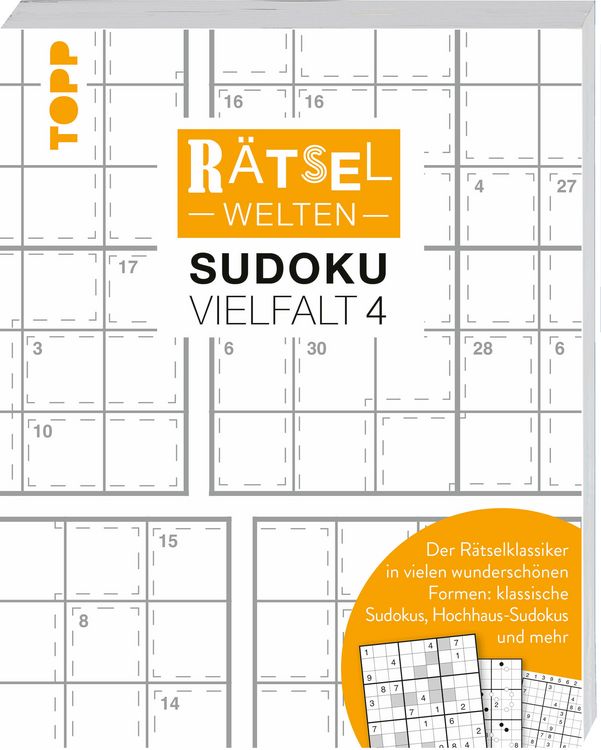Produktbild: R&auml;tselwelten &ndash; Sudoku Vielfalt 4 | Der R&auml;tselklassiker in vielen wundersch&ouml;nen Formen: klassische Sudokus, Hochhaus-Sudokus und mehr