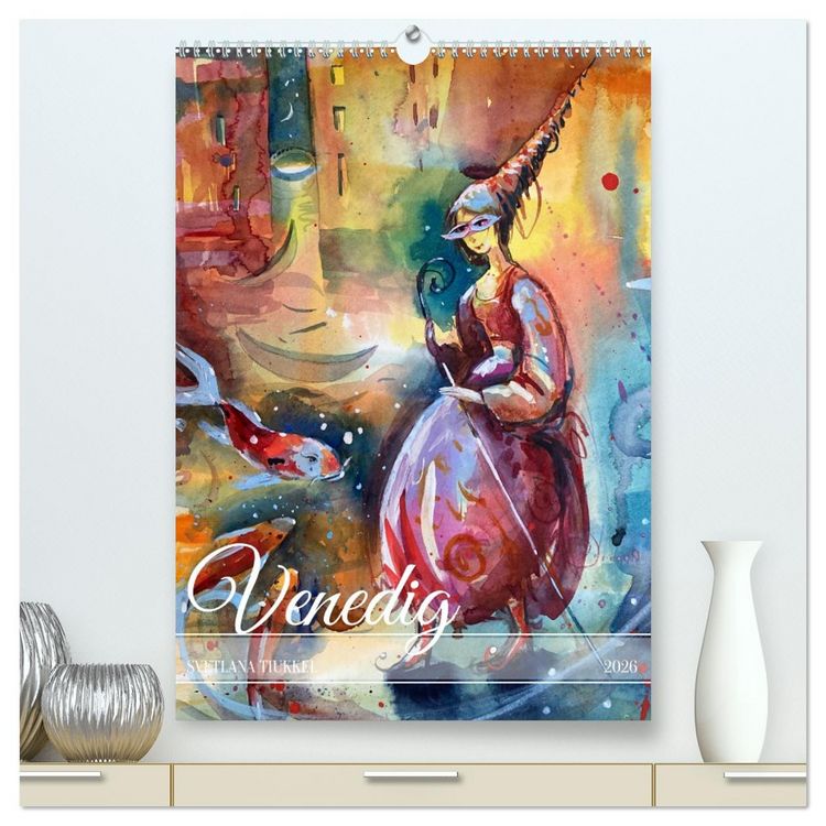 Produktbild: Venedig, verzaubert (hochwertiger Premium Wandkalender 2026 DIN A2 hoch), Kunstdruck in Hochglanz