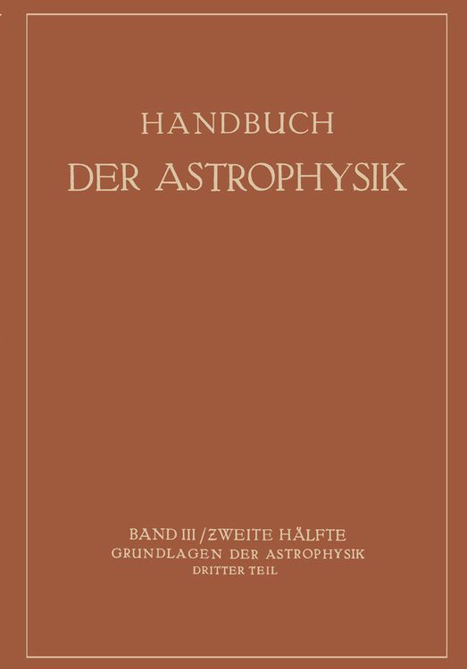 Produktbild: Handbuch der Astrophysik