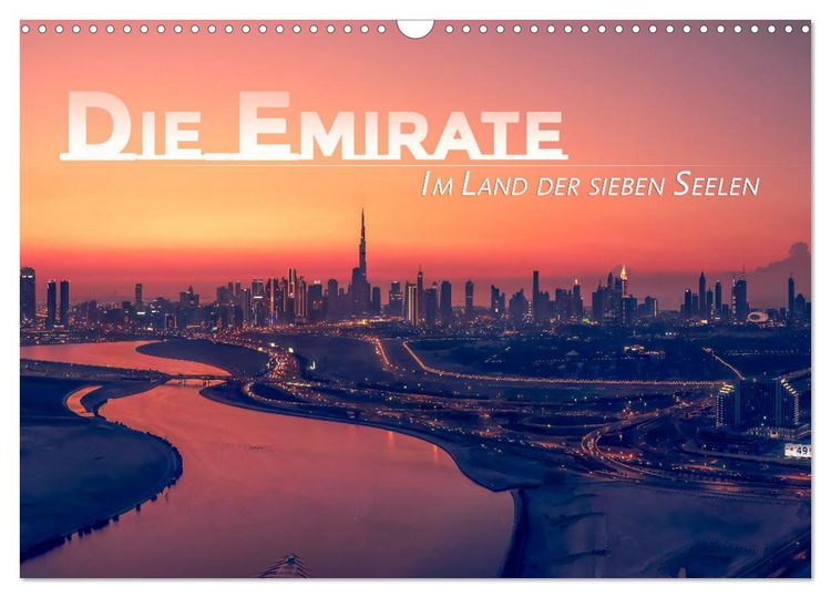 Produktbild: Die Emirate - Im Land der sieben Seelen (Wandkalender 2026 DIN A3 quer), CALVENDO Monatskalender
