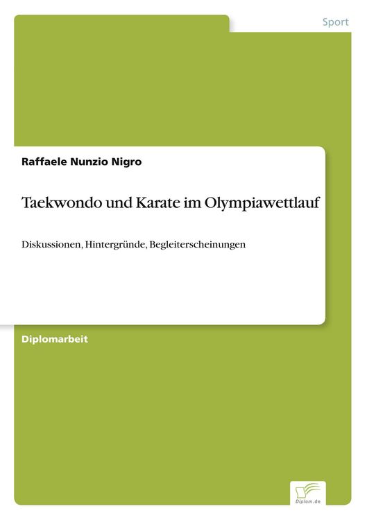 Produktbild: Taekwondo und Karate im Olympiawettlauf